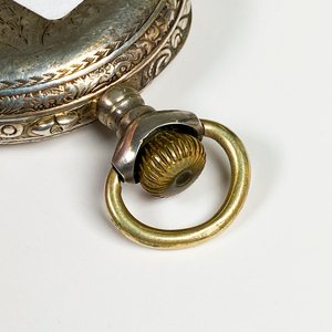 Reloj de Bolsillo Caja de Plata Funciona, Esfera con Chip, Sin Vidrio - imagen 6
