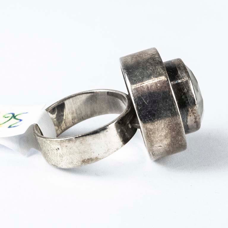 Anillo de plata con fantasía - Precio: 11,5gr - Medidas: 17mm - imagen 2