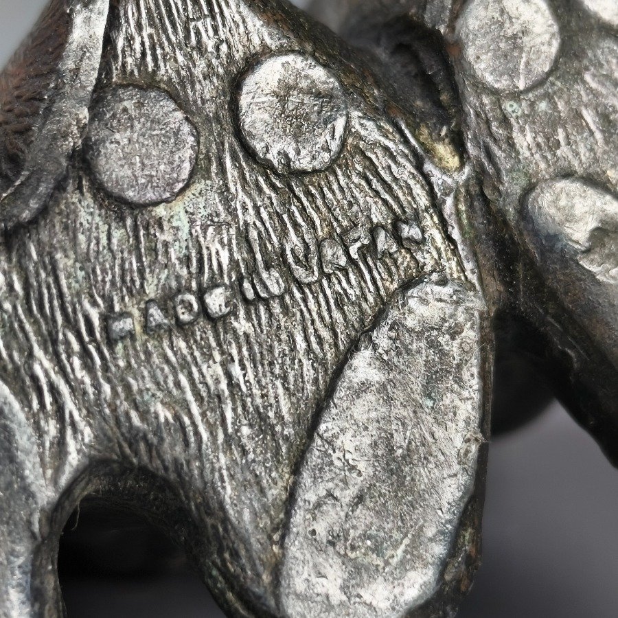 Figura de los Tres Monos Sabios en Bronce - imagen 7