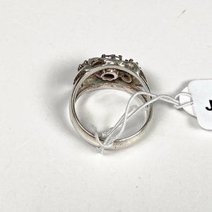 Anillo de Plata con Piedras Rosas y Blancas - imagen 4