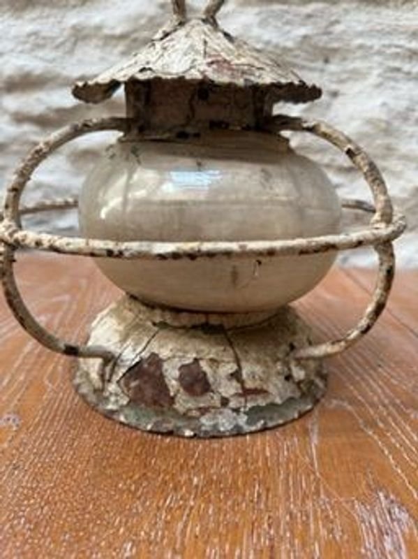 Lote de hielera y Farol antiguo para decoración - imagen 3
