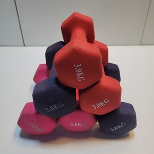 Set de 6 Mancuernas de 3kg para Entrenamiento - imagen 2