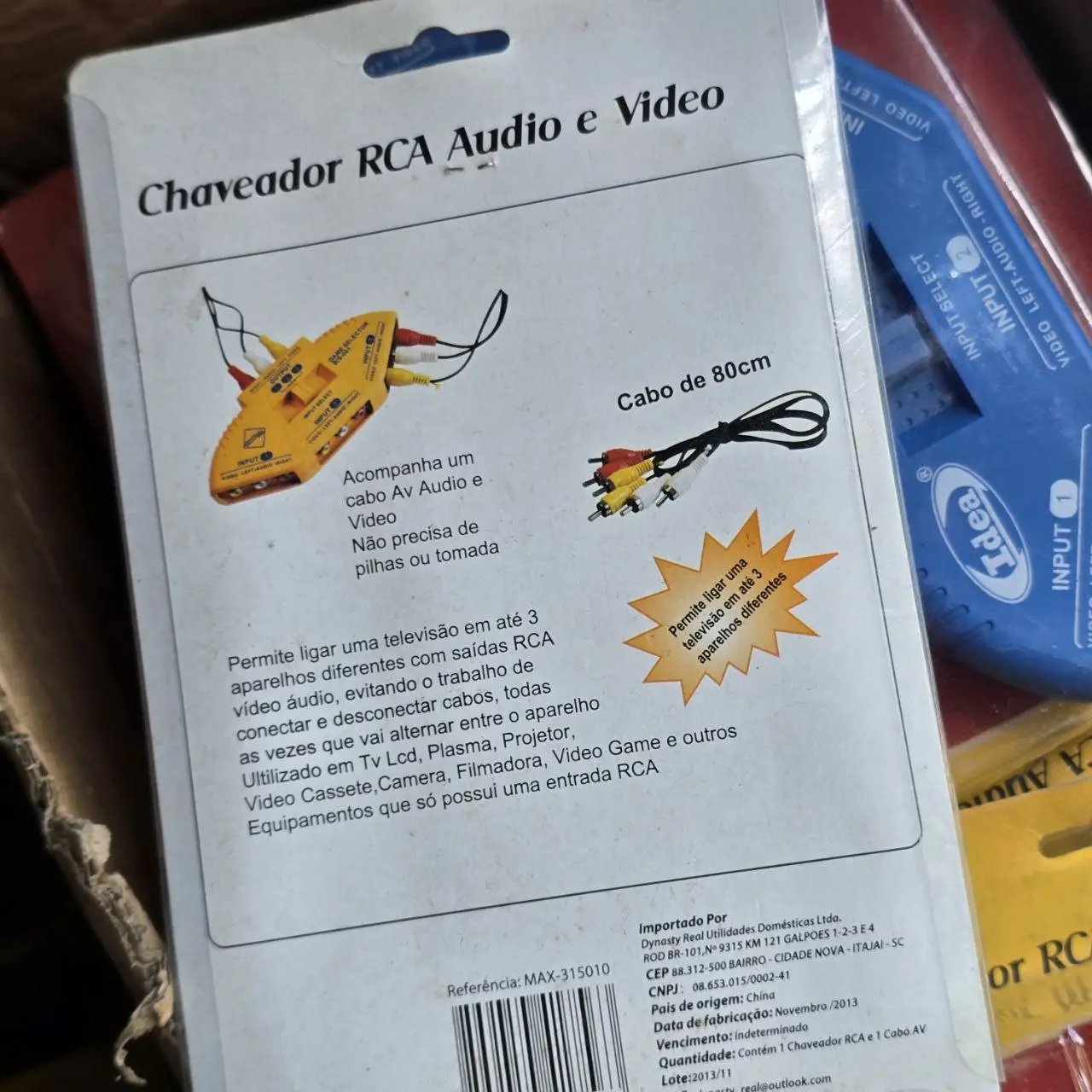 Selector de audio y video con cable RCA - imagen 2