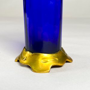 Violetero de Cristal Veneciano Azul con Detalles en Oro - 16 cm - imagen 4