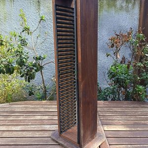 Mueble Porta CDS vertical de madera - Medidas: 17 cm x 13 cm x  Alto 75 cm - imagen 2