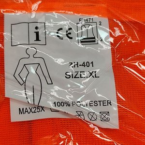Chaleco Reflectivo Naranja Talle XL - imagen 3