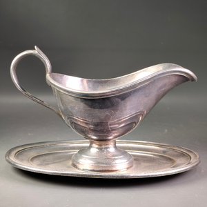 Salsera Christofle de Plata con Plato Ovalado - imagen 6