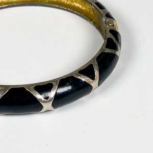 Pulsera Esmaltada Negra con Colgante Corazón Verde - imagen 5