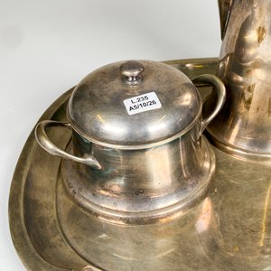 Juego de Té y Café Christofle en Metal Plateado con Bandeja Oval - imagen 4