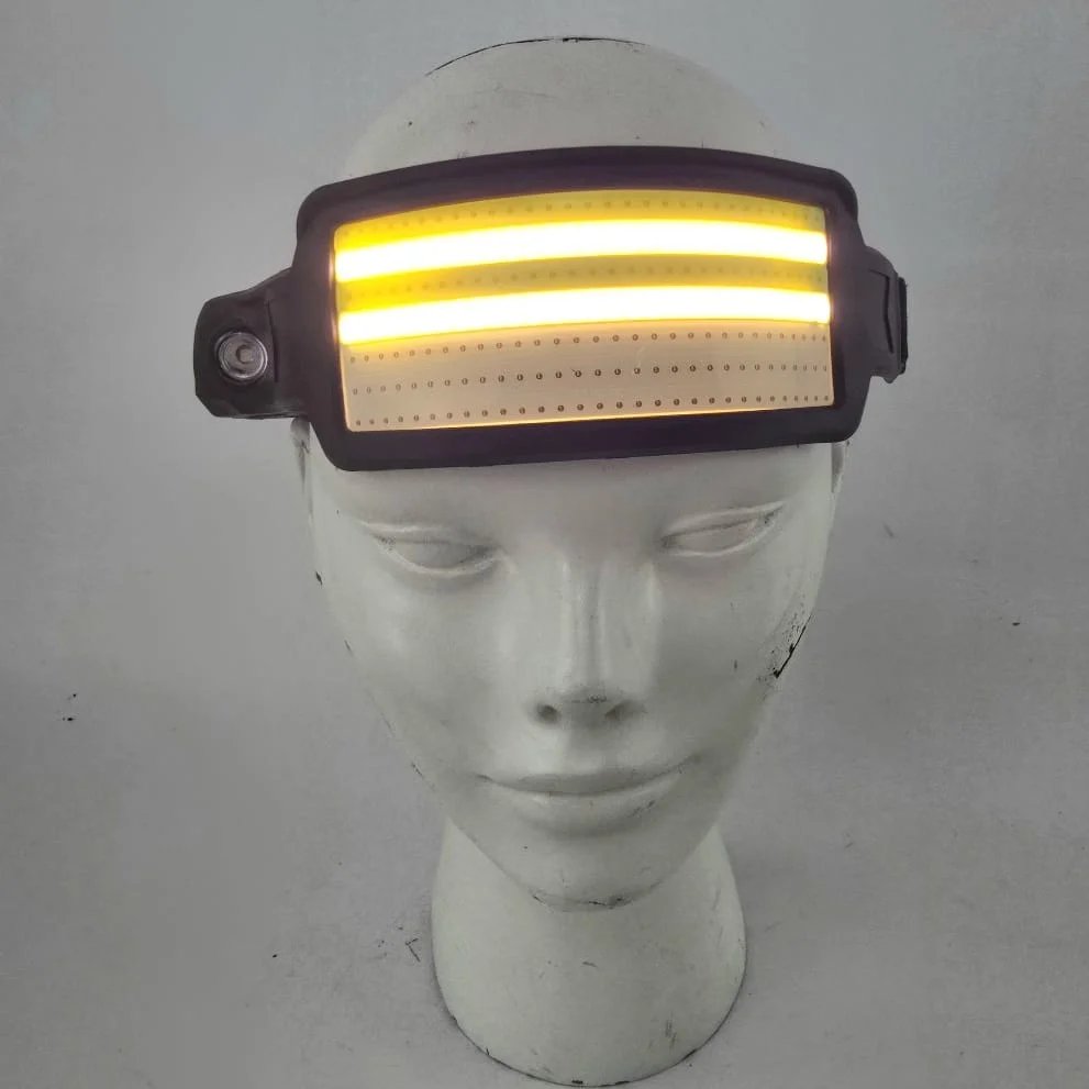 Linterna de cabeza recargable con sensor y baterías - imagen 7