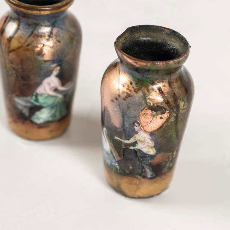 Vasos de porcelana Gamet con pintura a mano - imagen 2
