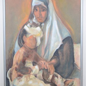 Lote anterior: Óleo "Madona Siglo XXI" de Martha Nieves, 1995