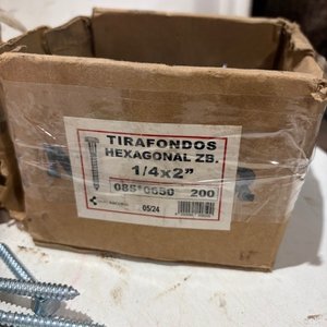 Tornillos para Madera Hexagonales Zincados 1/4x2" - imagen 3