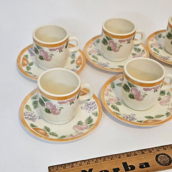 Juego de café hermoso con diseños florales - imagen 2