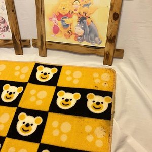 Lote Decoración Infantil: Marcos Rústicos y Alfombra Ositos - imagen 4