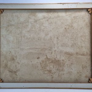Óleo Paisaje Litoraleño de J. Calatayud: Palmeras y Reflejos en Agua - imagen 4