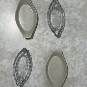 Set de 4 Fuentes Ovaladas de Vidrio y Cerámica - imagen 6