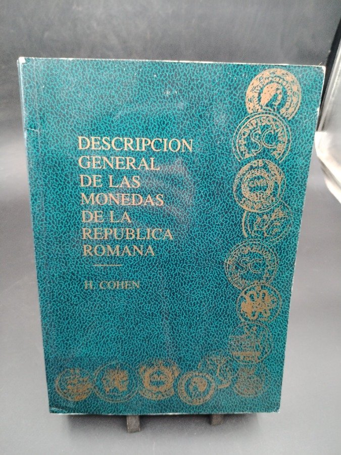 Libro "Descripción General de las Monedas de la República Romana" por H. Cohen (1857)
