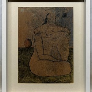 Obra "Desnudo" de Manuel Pailos: Técnica Mixta sobre Papel Firmada - imagen 2