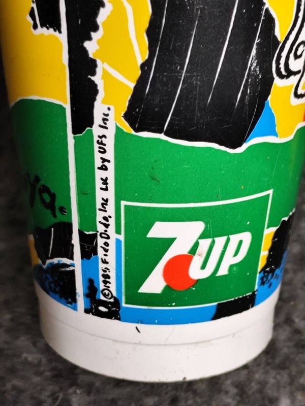 Vaso 7Up Fido Dido Años 90 Coleccionable - imagen 1