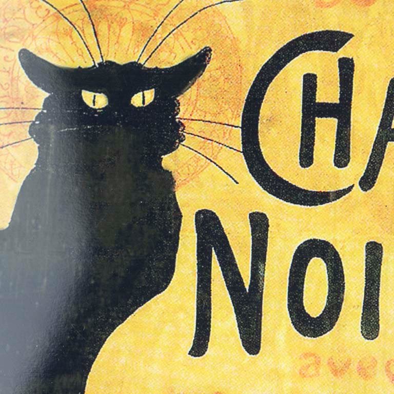 Chapa Chat Noir - Signo Vintage con Gato Negro - imagen 2