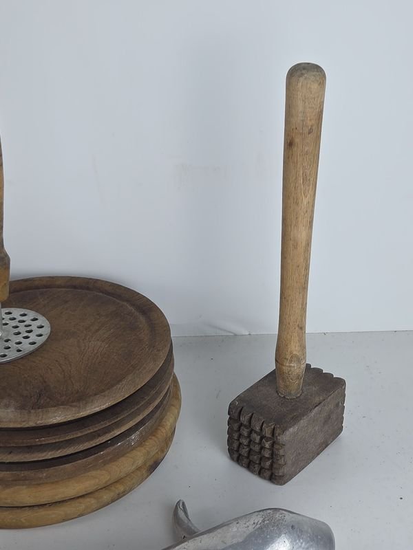 Gran lote de artículos en madera y aluminio para la cocina - imagen 6