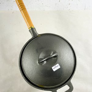 Olla de Hierro Fundido con Tapa y Asa de Madera - imagen 2