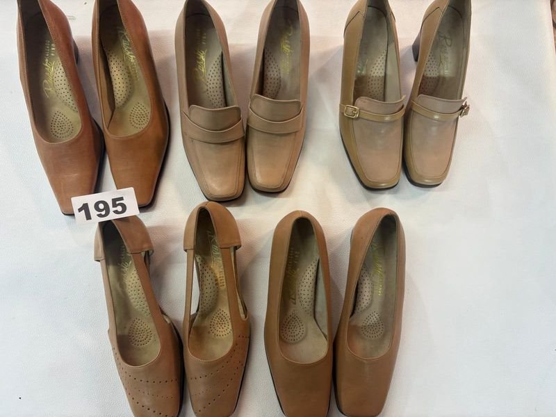 Lote de 5 Pares de Zapatos de Cuero para Mujer - Talle 36