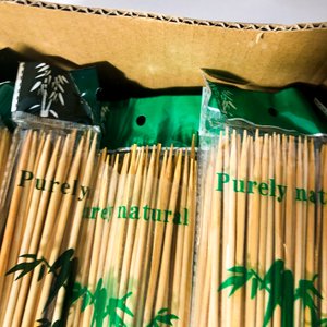 Pack de 2160 Palitos para Brochette de Bambú Natural - imagen 3