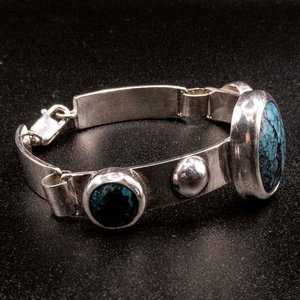 Pulsera de Plata 950 con Turquesas - imagen 2
