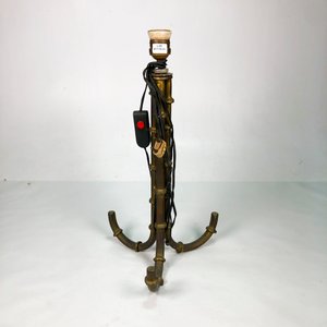 Lámpara de Sobremesa Antigua de Bronce Estilo Bambú - imagen 1