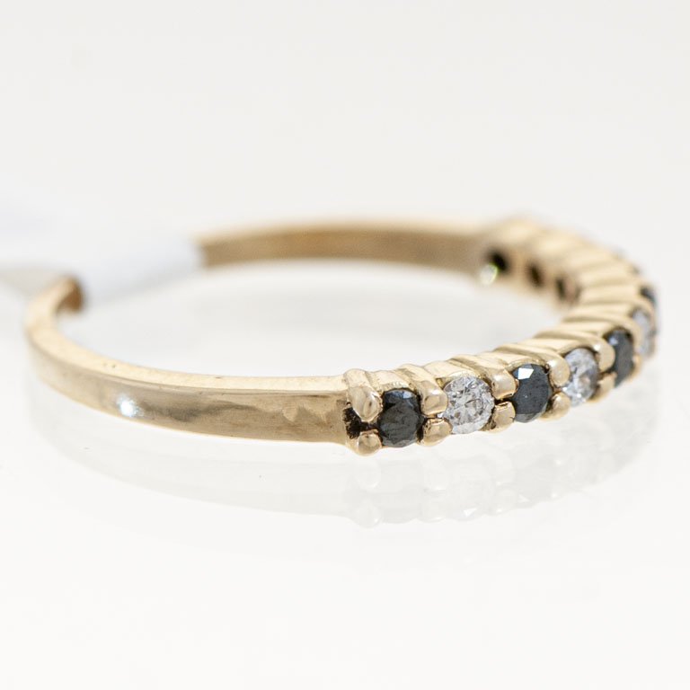 Pulsera de Oro 18k con Diamantes Blancos y Negros - imagen 2