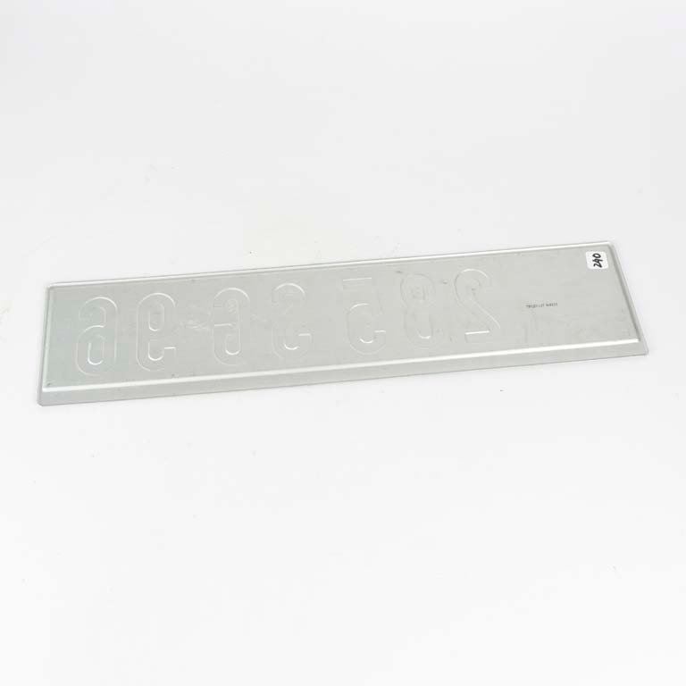 Matrícula de Francia de chpa litografiada - Medidas: 12x52cm - imagen 2