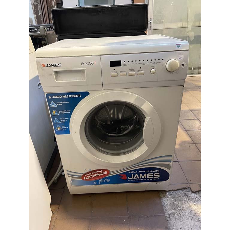Lavarropas James LR 1005 E Blanco con Detalles de Óxido