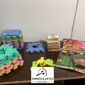 Lote de Juguetes: Rompecabezas de Goma Eva y Juego de Ruleta - imagen 2