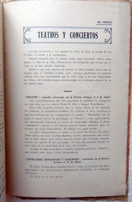 Revista El Crisol, Mensual De Arte Y Letras, Año I - Número 4 - Abril - 1923 - imagen 7