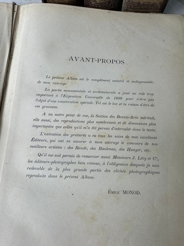 Libros antiguos de E. Monod - La exposición universal de 1889 - imagen 5