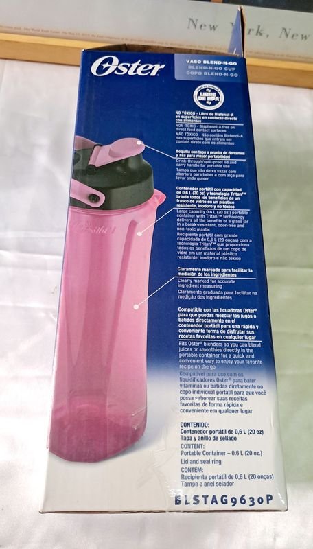 Vaso Blend N-Go Color Rosa De Oster Nuevo - imagen 2