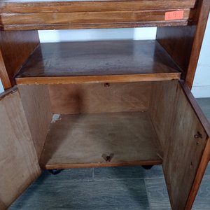Mueble Auxiliar de Madera con Estante y Puertas - imagen 5