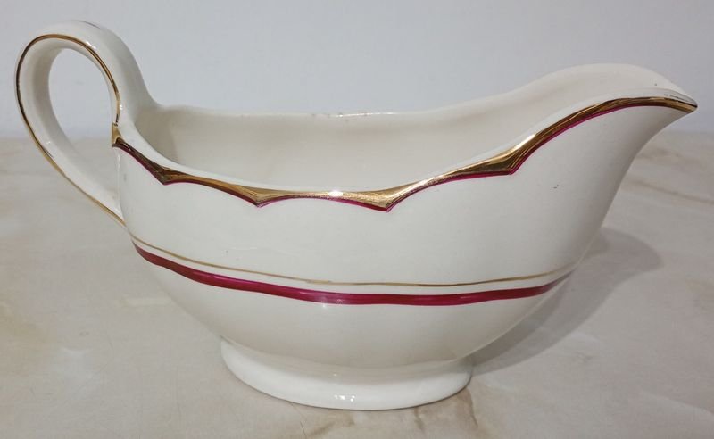 Salsera de Porcelana INGLESA; CREAMPETAL GRINDLEY - Una pieza decorativa impresionante - imagen 2