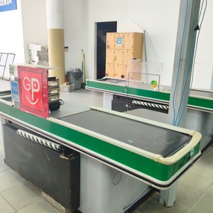Módulo de 2 Cajas Registradoras Comerciales con Mostrador y Estructura Superior - imagen 4