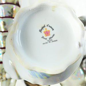 Quince piezas en porcelana para cafe escena romántica - imagen 3