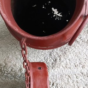 Tacho Lechero Antiguo de Metal Rojo para Adorno - imagen 4