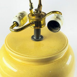Lámpara de Sobremesa de Cerámica Beige con Dos Luces - imagen 3
