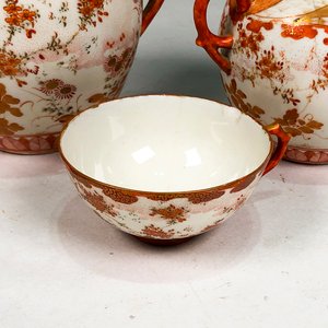 Juego de Porcelana Oriental: Tetera, Azucarero y Taza - imagen 5
