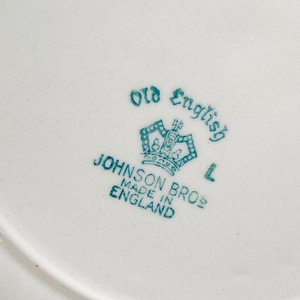 Doce Platos Llanos de Loza Inglesa Johnson Bros "Old English" - imagen 5