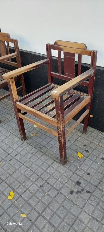 Sillon de sala en madera de 1 cuerpo en buen estado - imagen 3