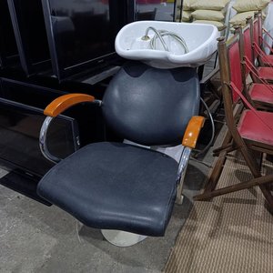 Sillón de Peluquería Integral con Lavatorio en Loza Blanca - imagen 6