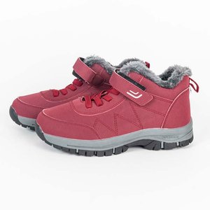 Botas de Invierno Bordeaux con Forro Interior Gris - imagen 2