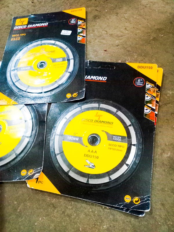 Discos diamantados de 6 pulgadas, nuevos y sin abrir - imagen 1